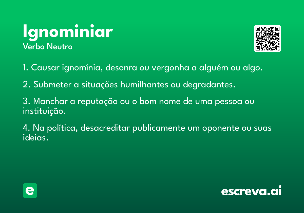 ignominiar