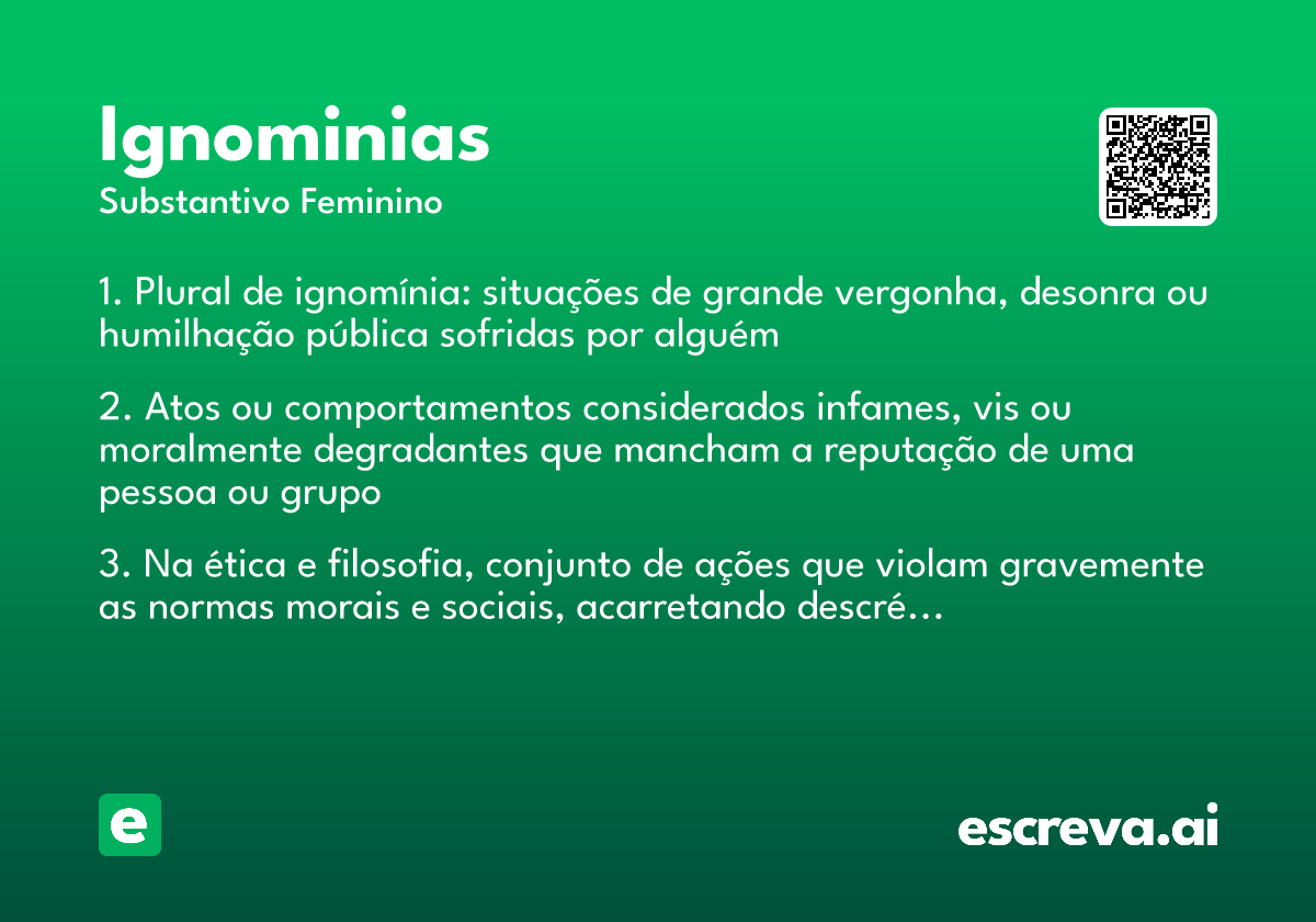 ignominias