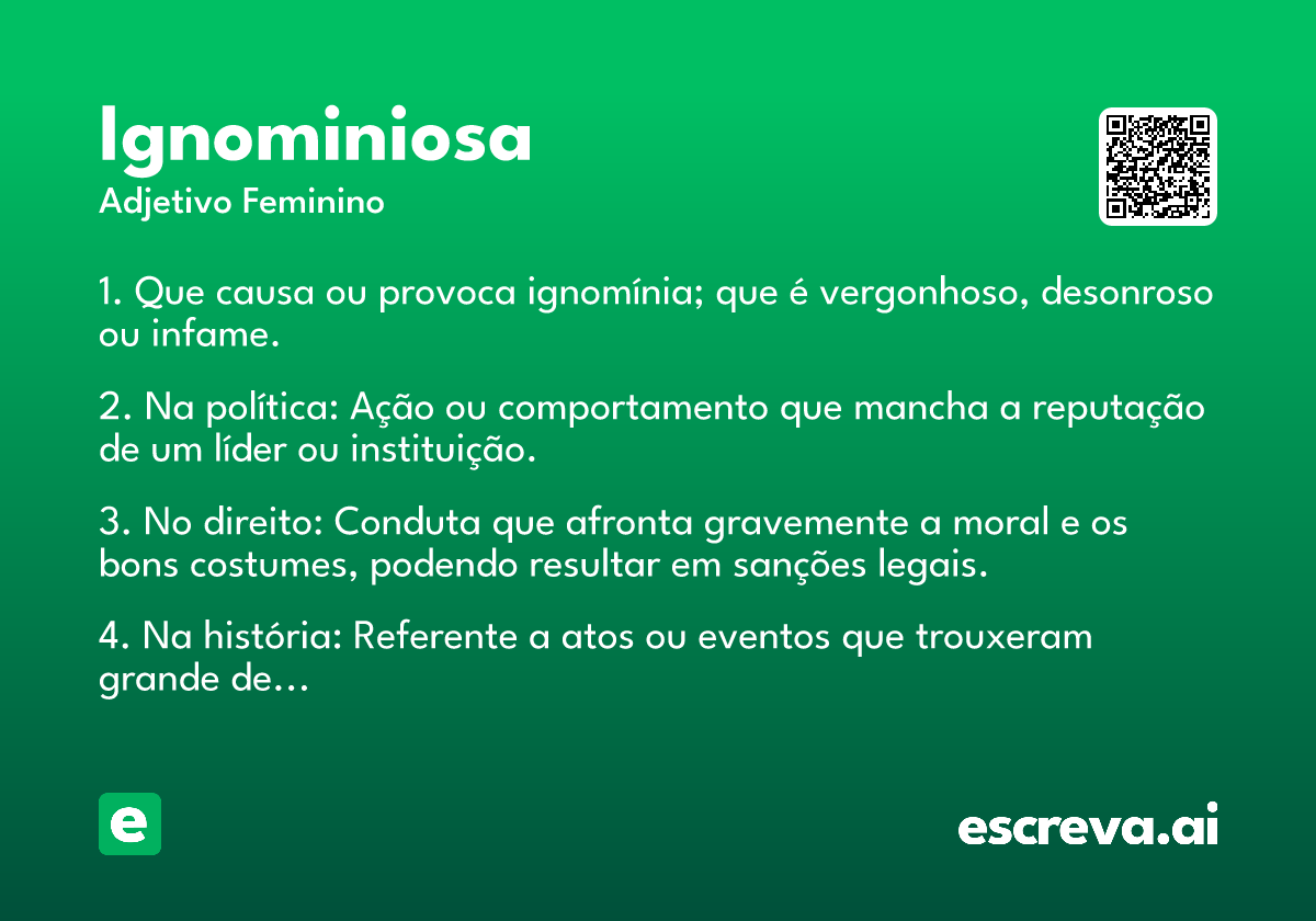 ignominiosa