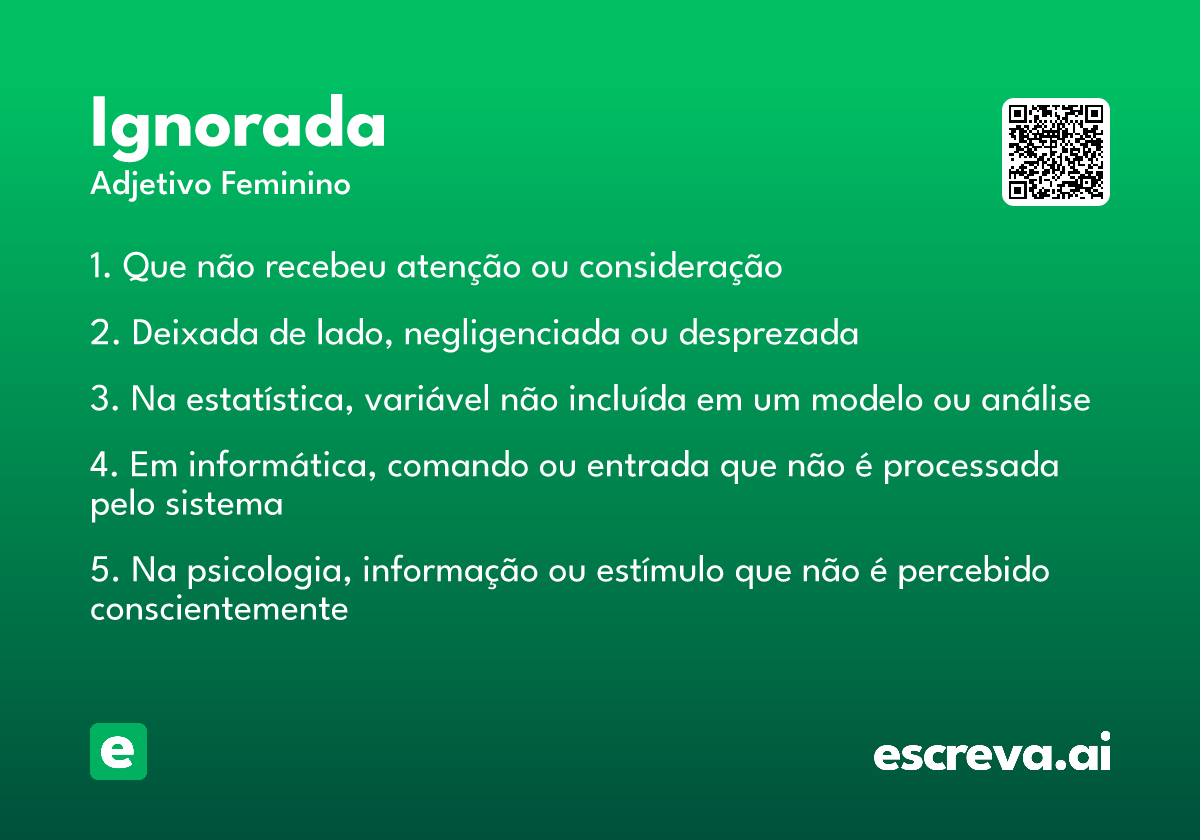 ignorada