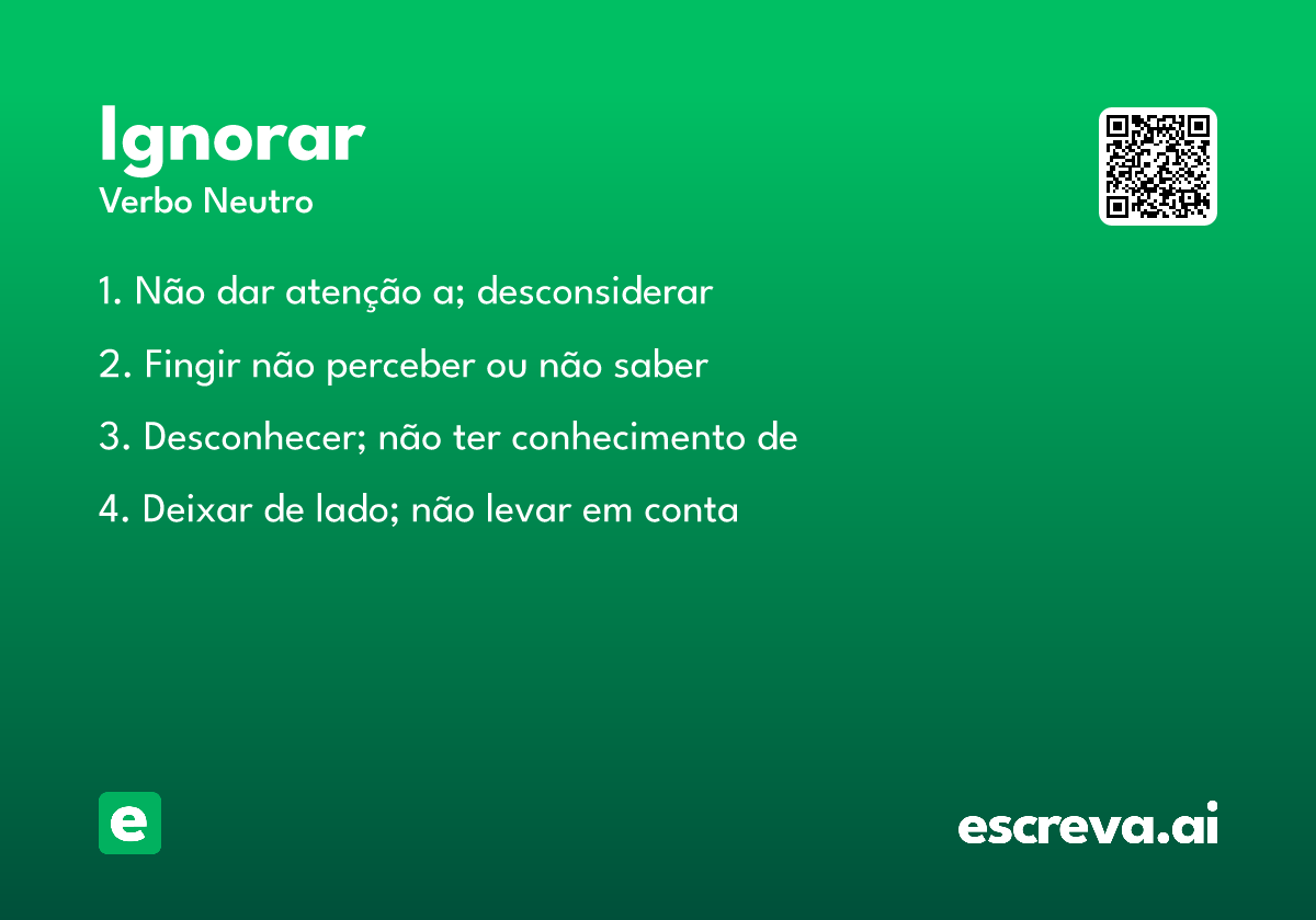 ignorar