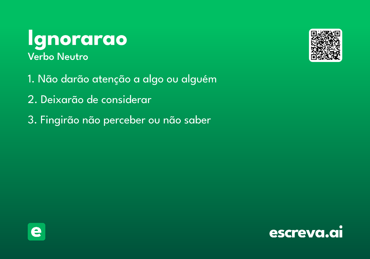 ignorarao