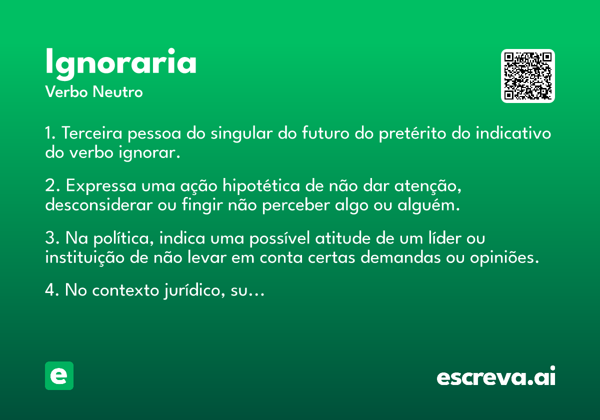 ignoraria