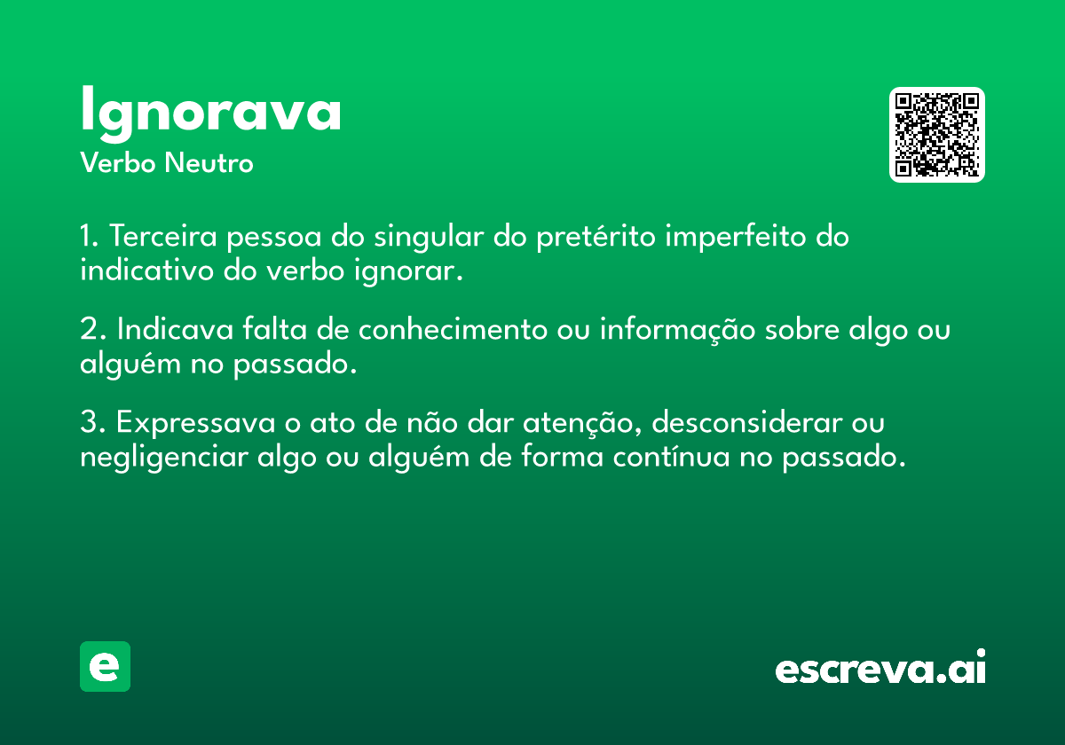 ignorava