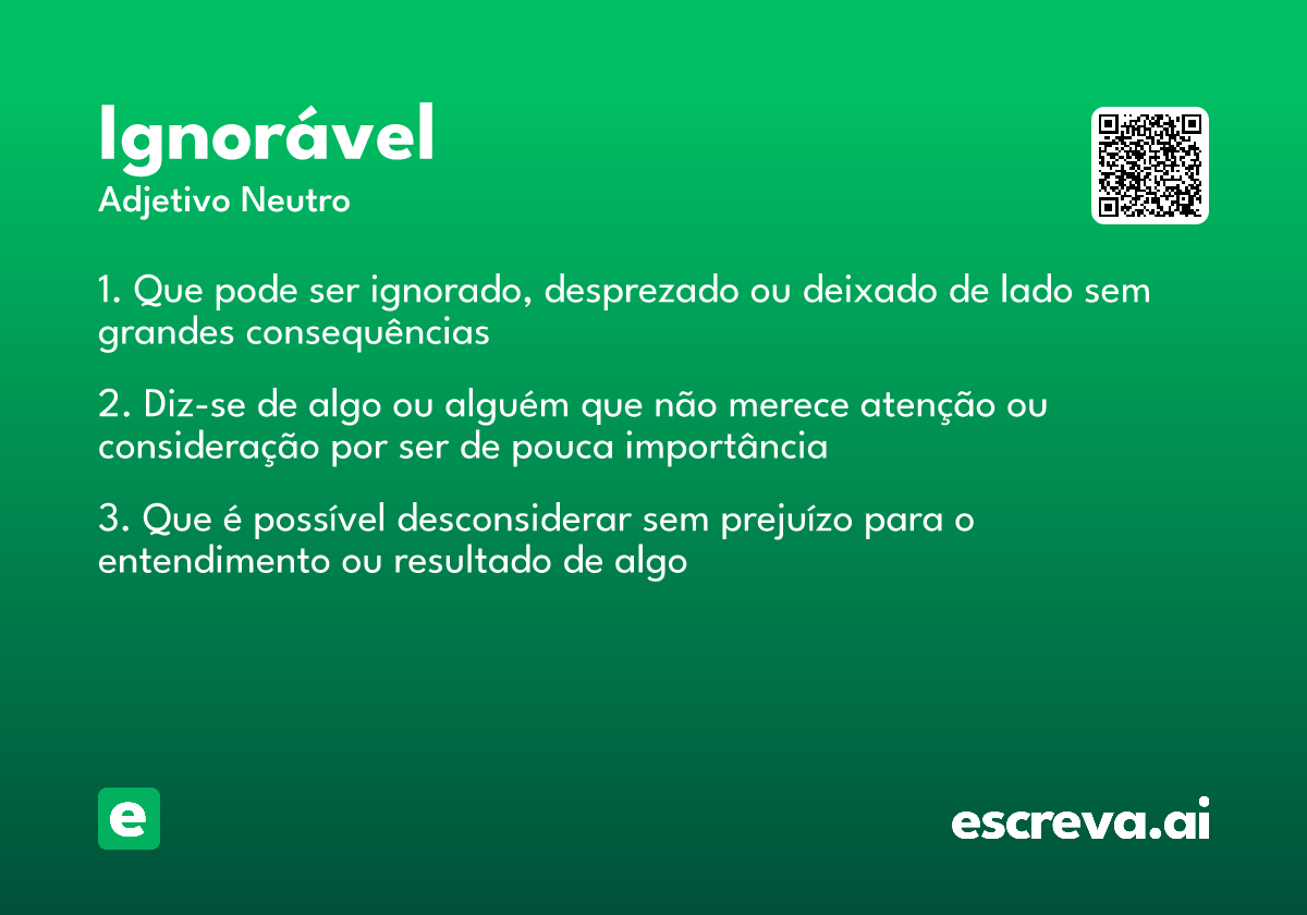 ignorável