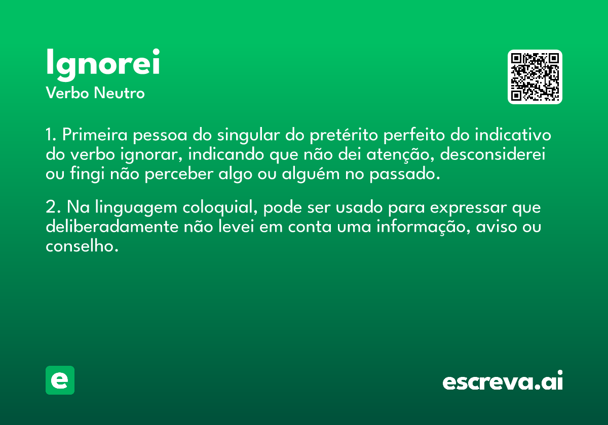 ignorei