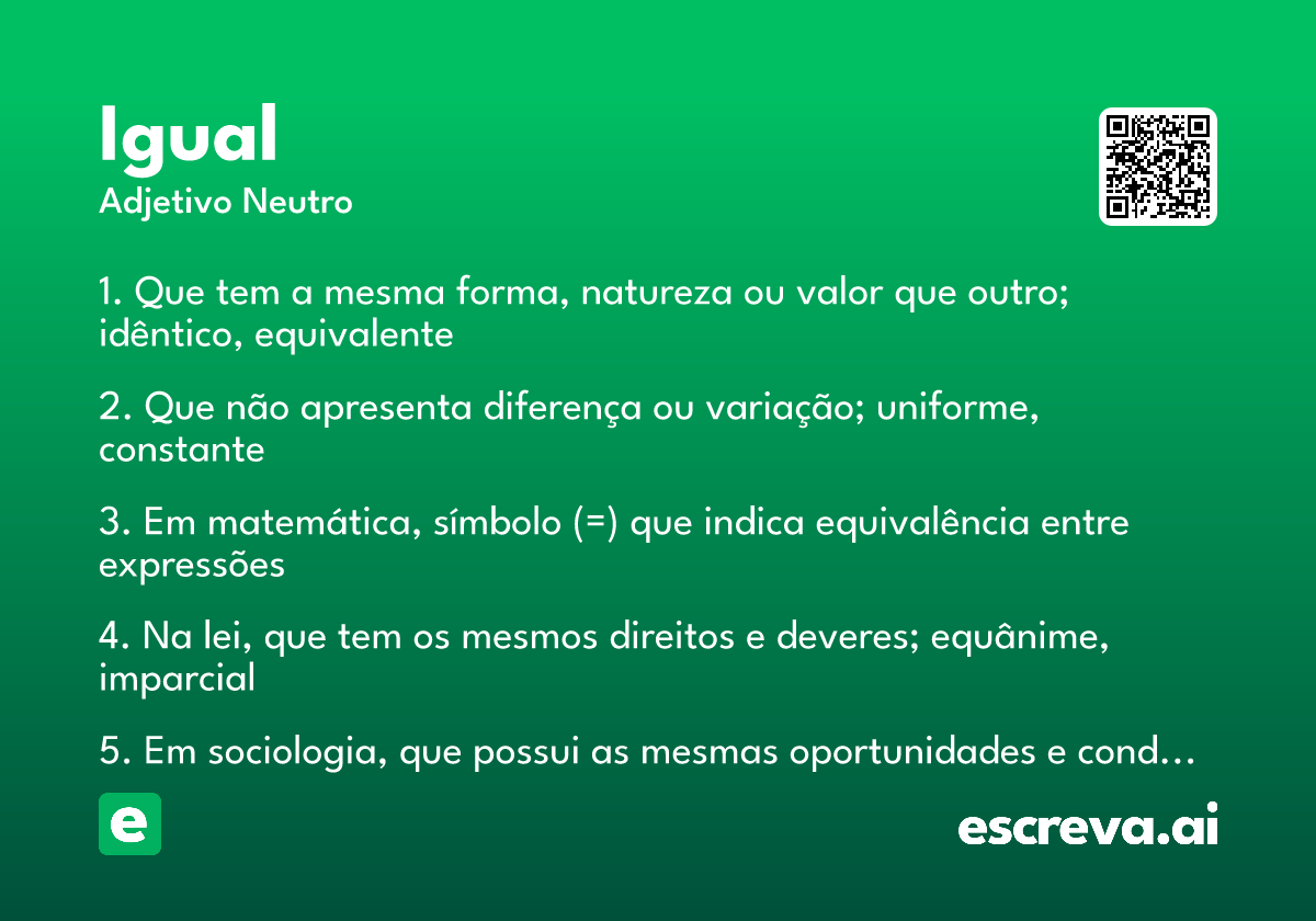 igual