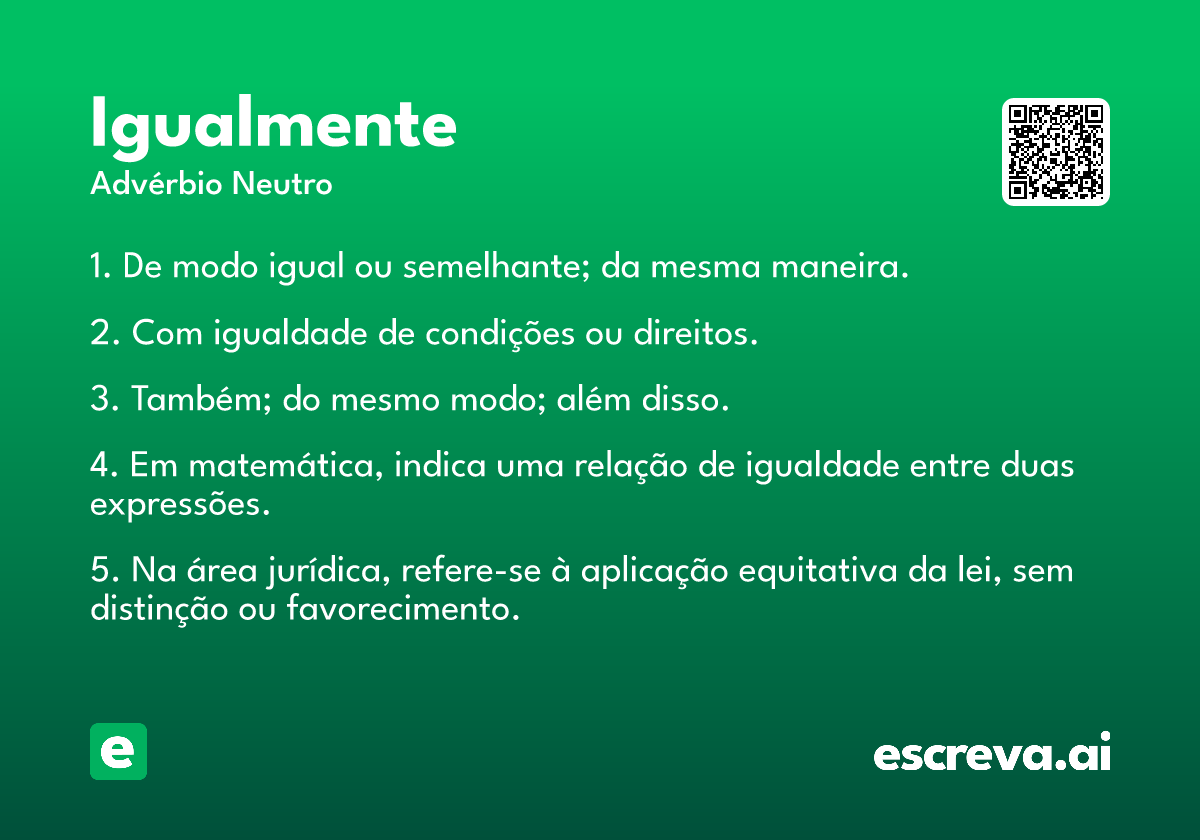 igualmente