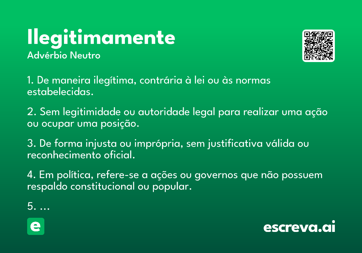 ilegitimamente