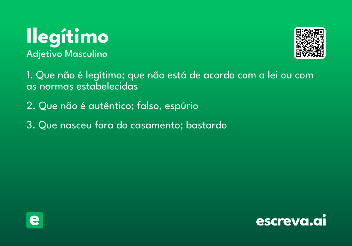 ilegítimo