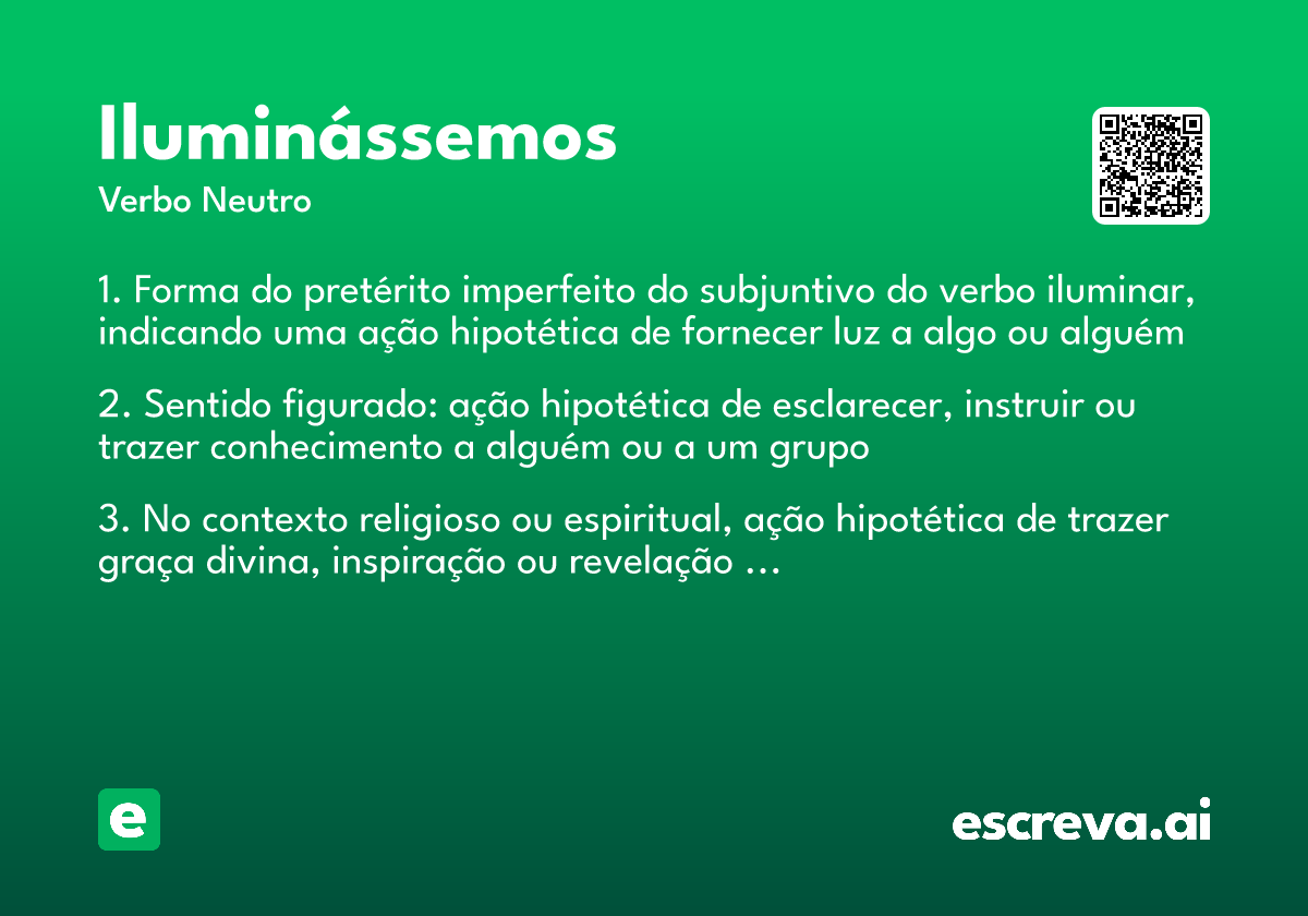 iluminássemos