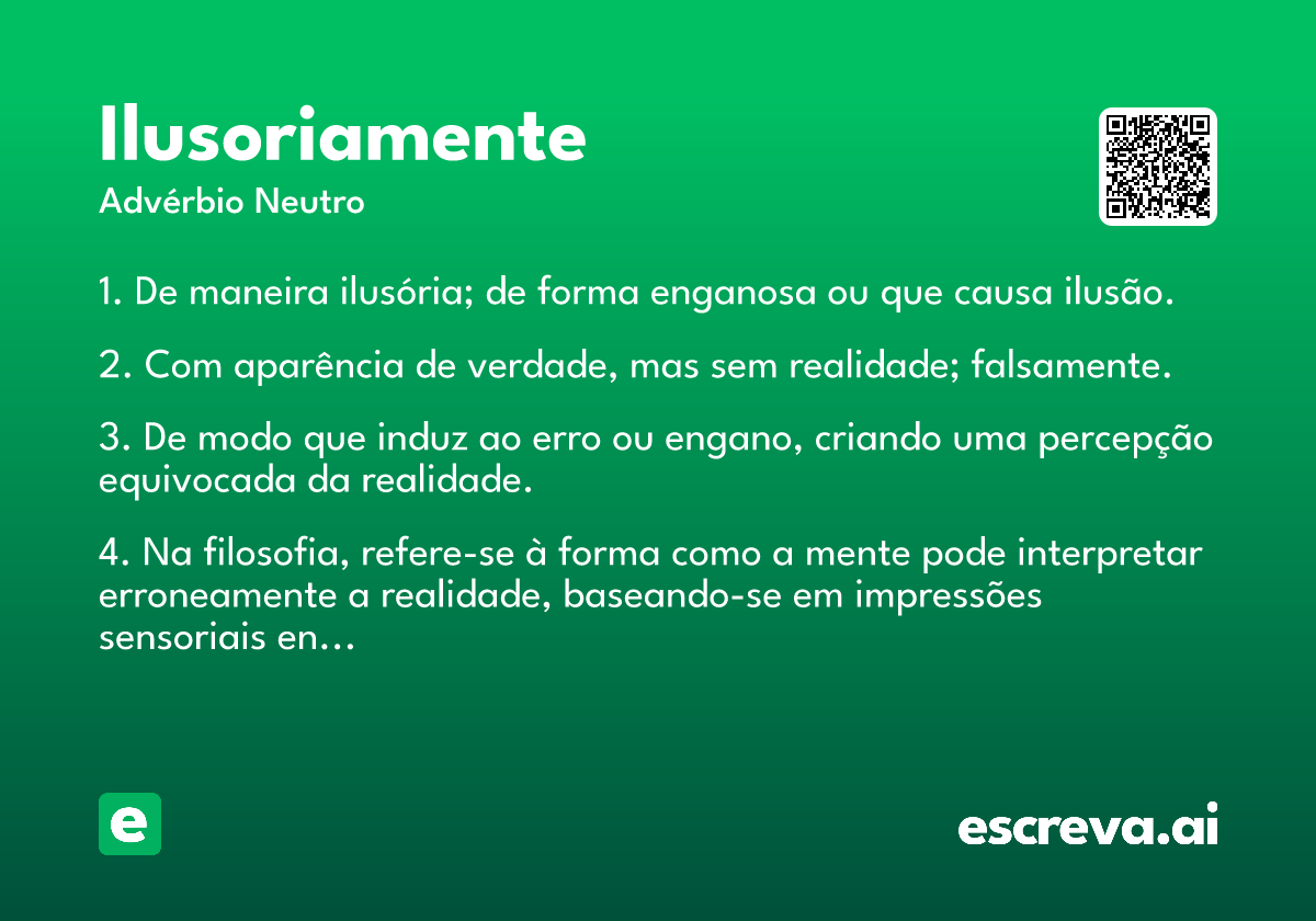 ilusoriamente