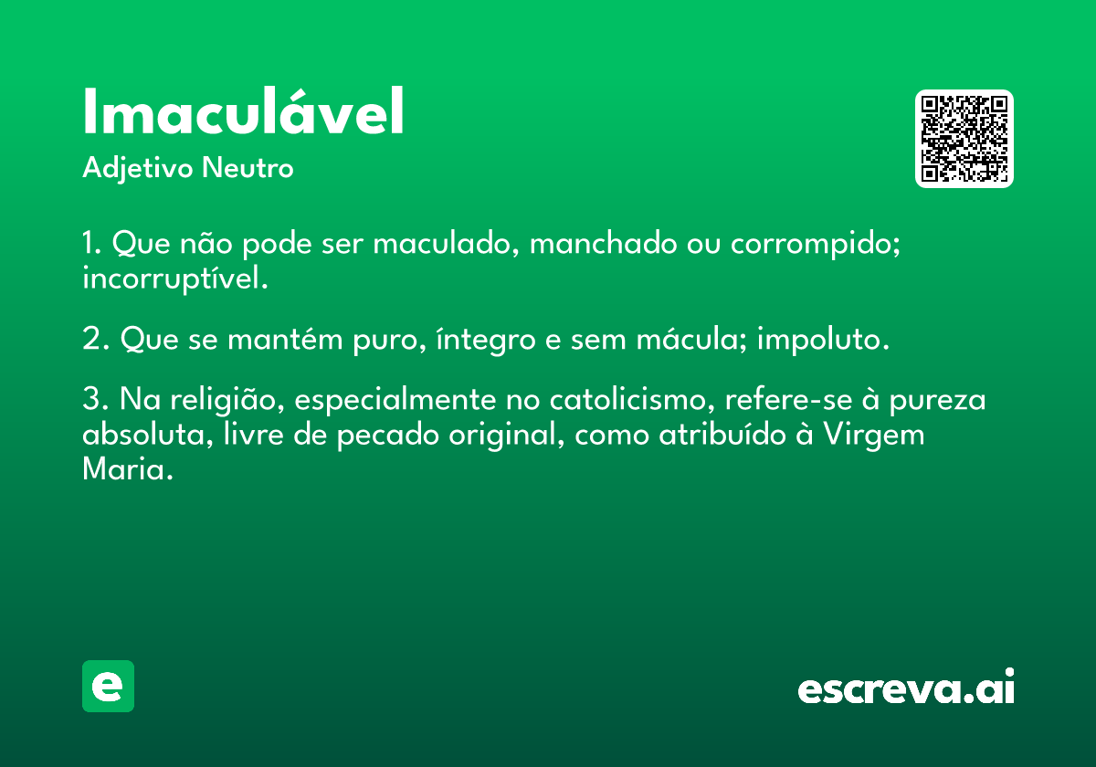 imaculável