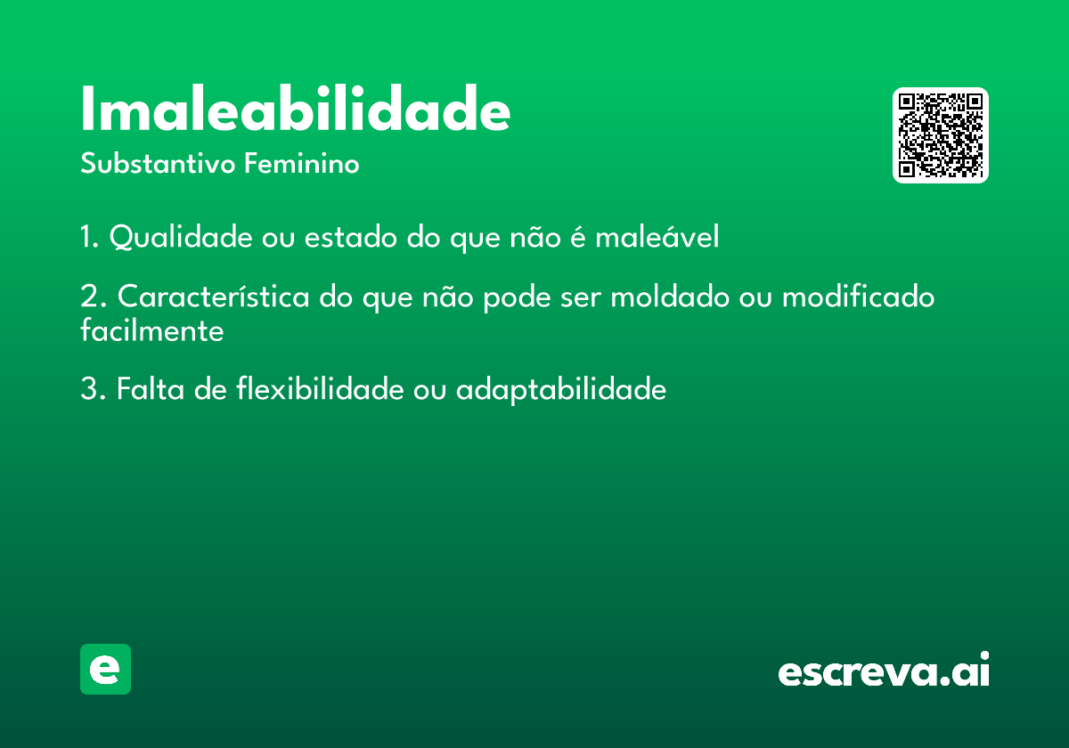 imaleabilidade