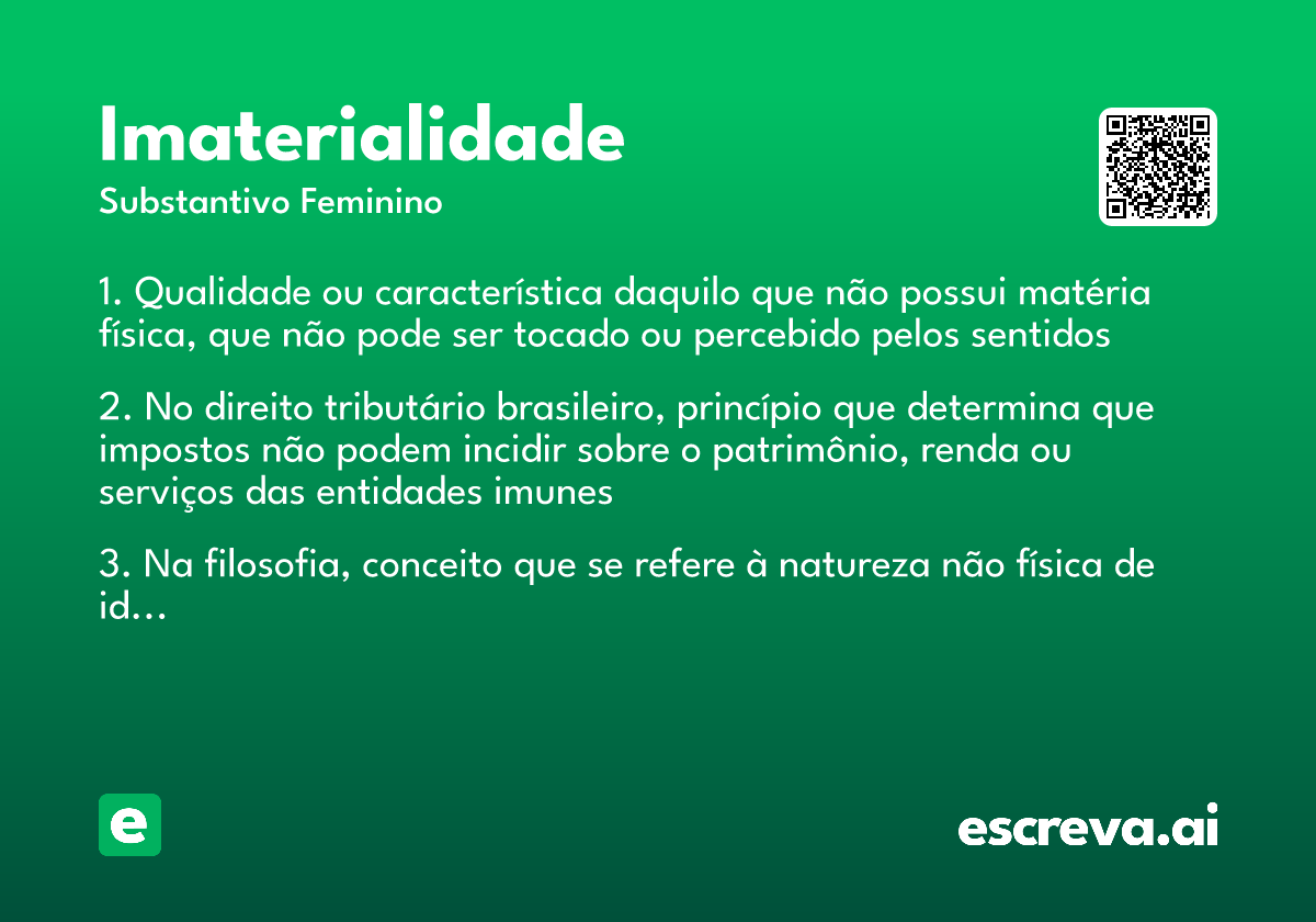 imaterialidade