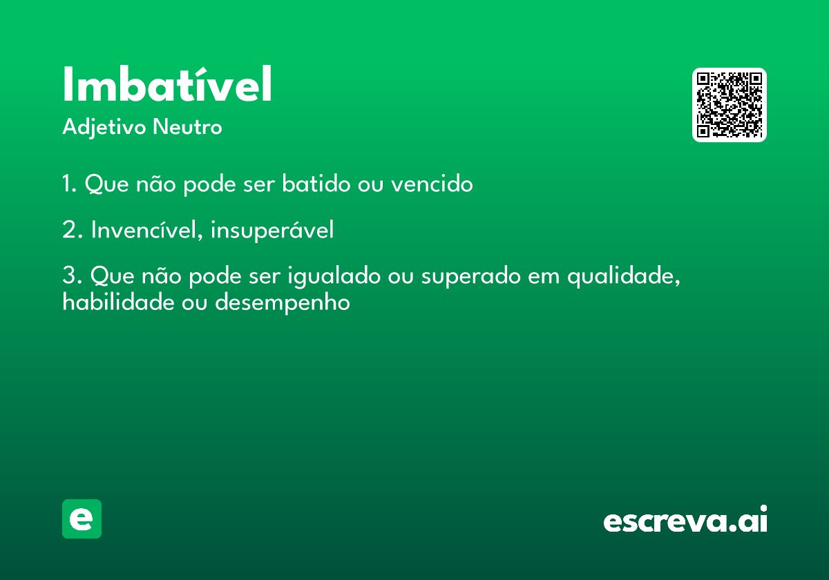 imbatível