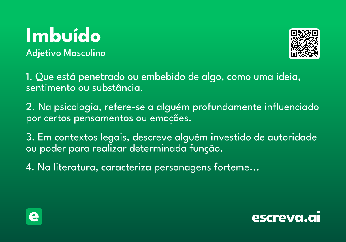 imbuído