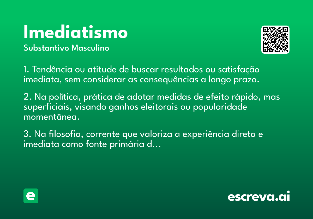 imediatismo