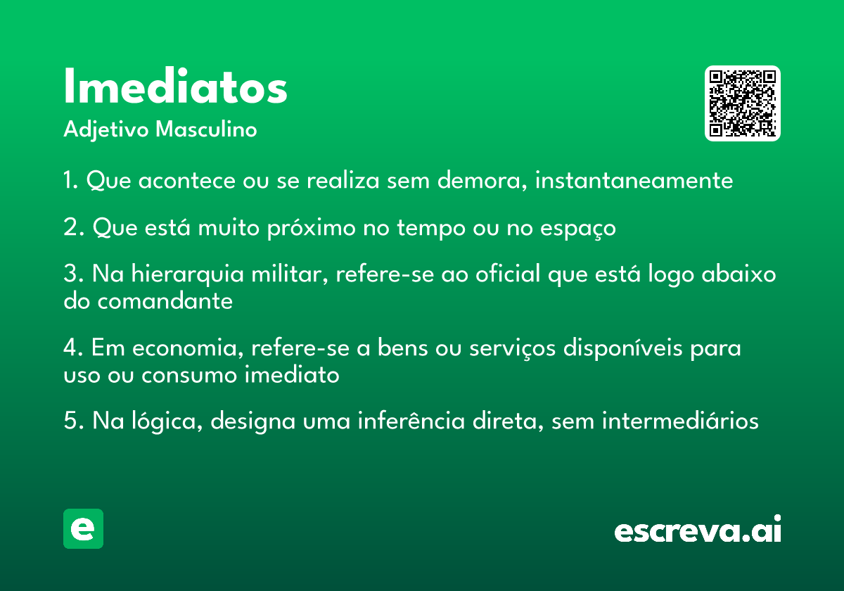 imediatos