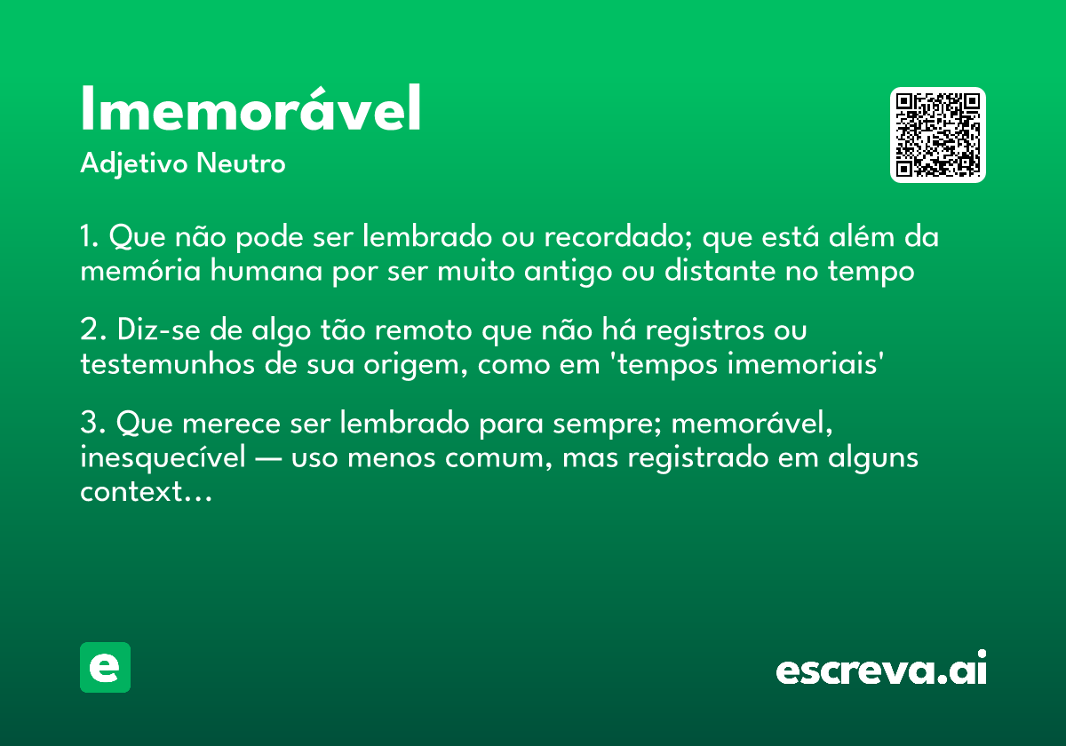 imemorável