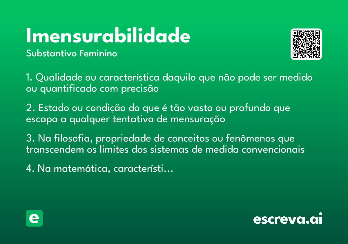 imensurabilidade