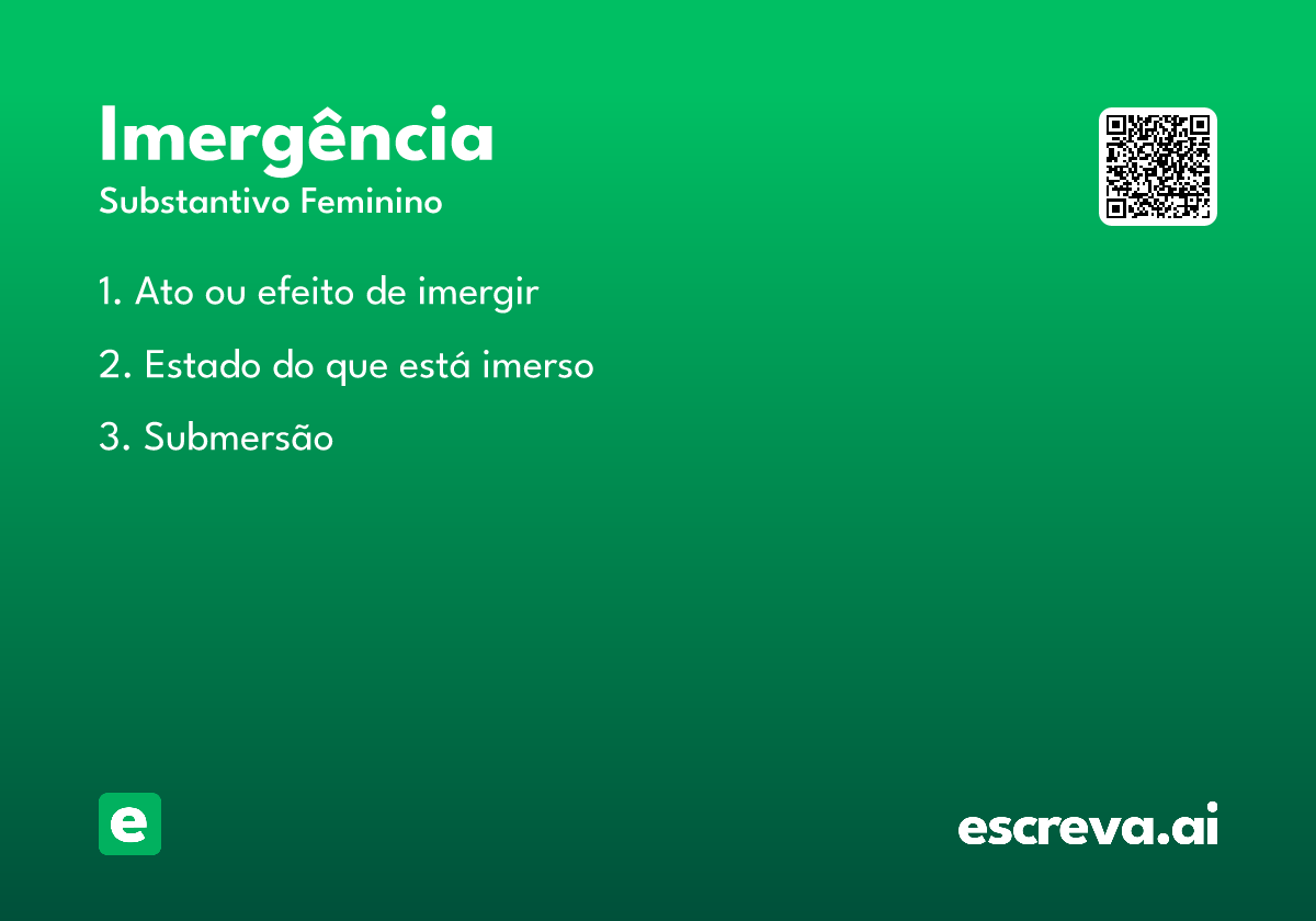 imergência