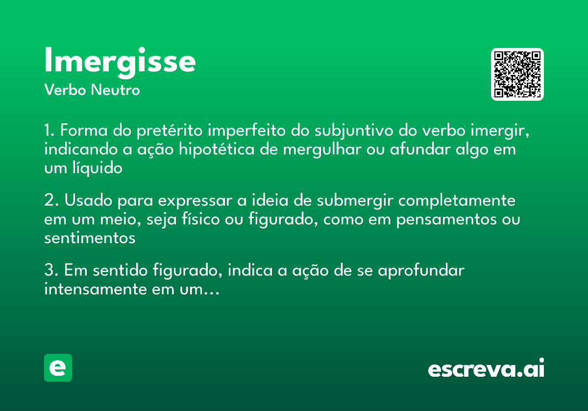 imergisse