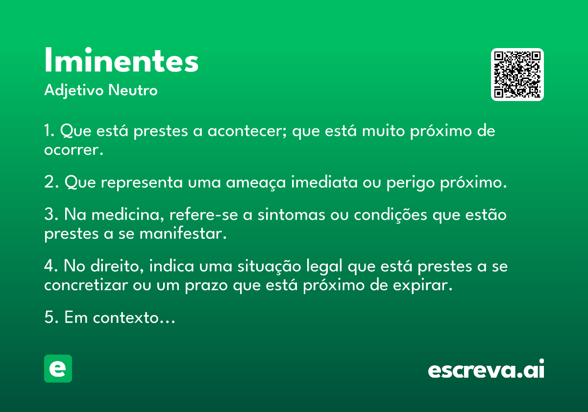 iminentes