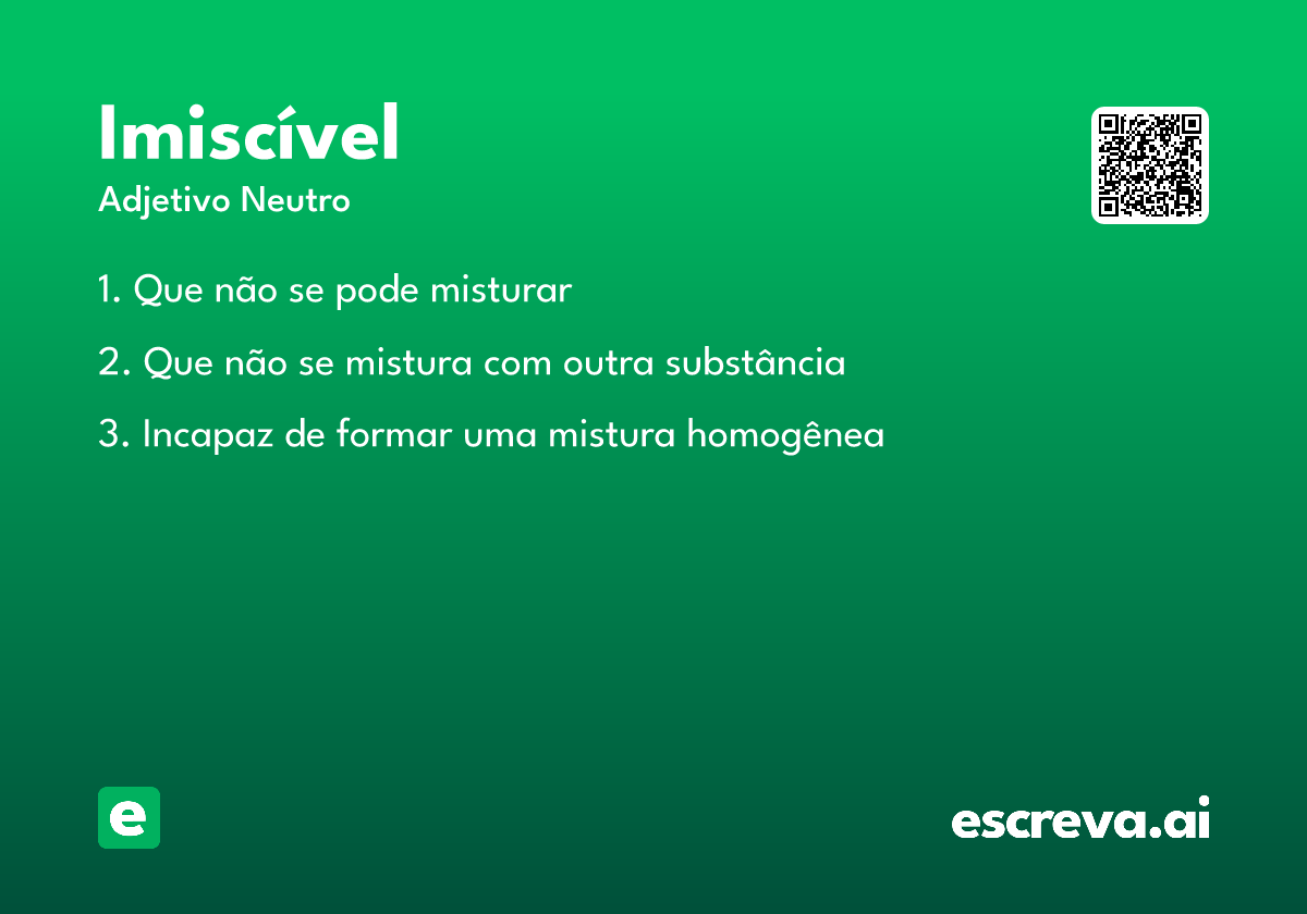 imiscível