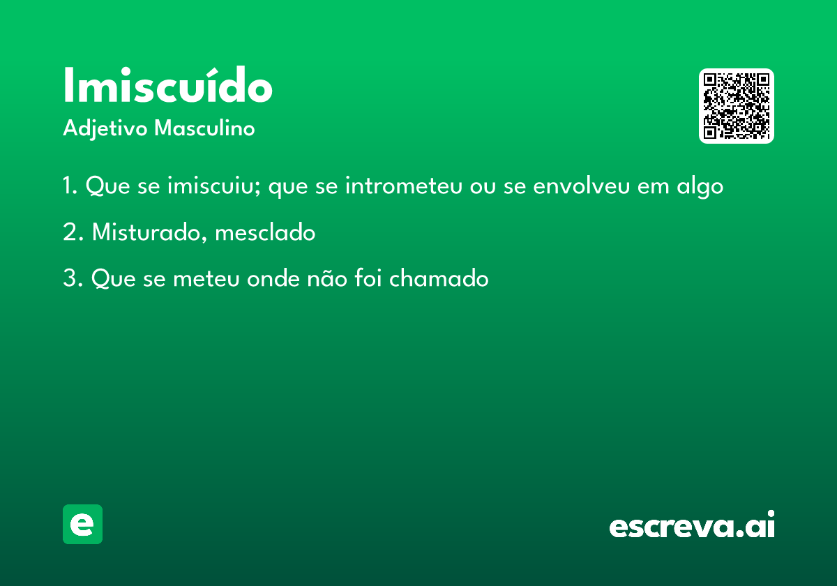 imiscuído