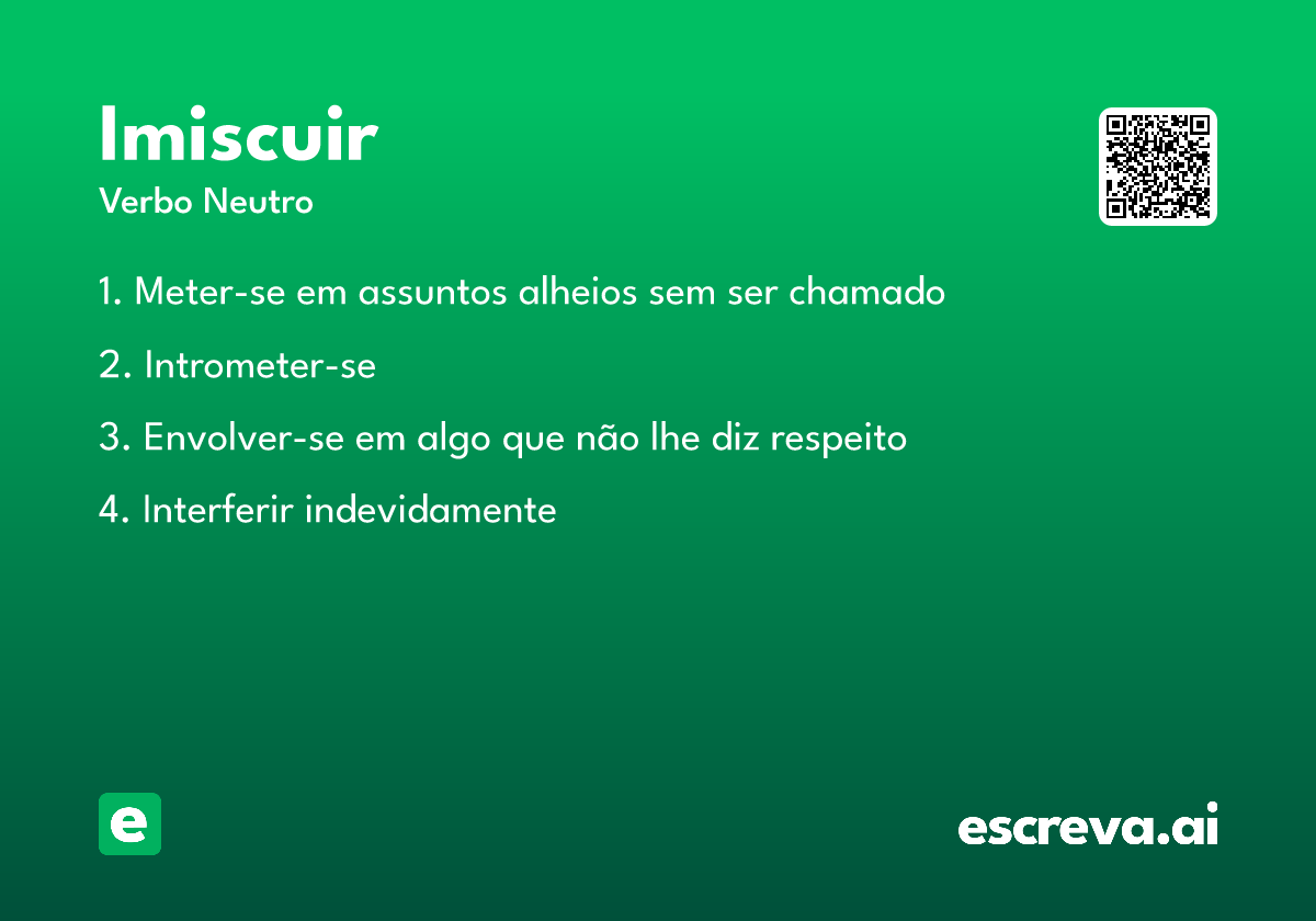 imiscuir