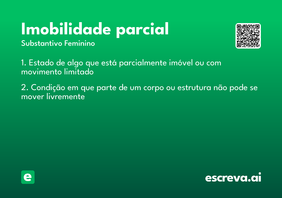 imobilidade parcial