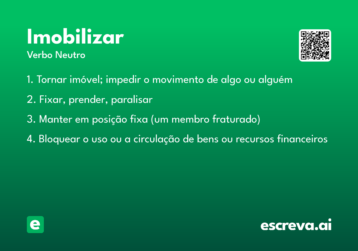 imobilizar
