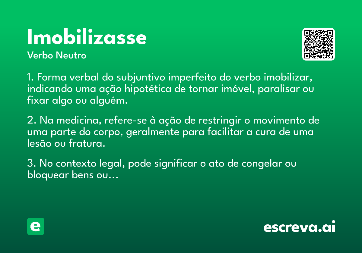 imobilizasse