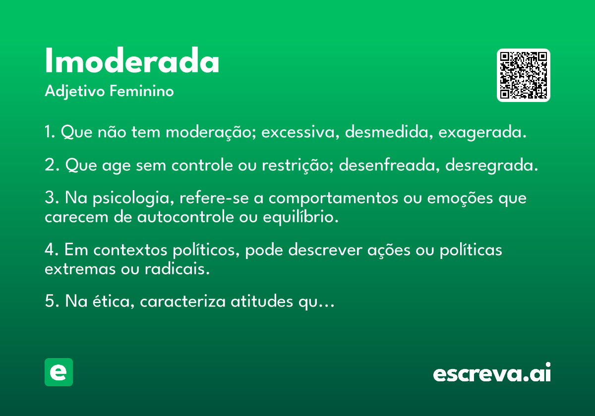 imoderada