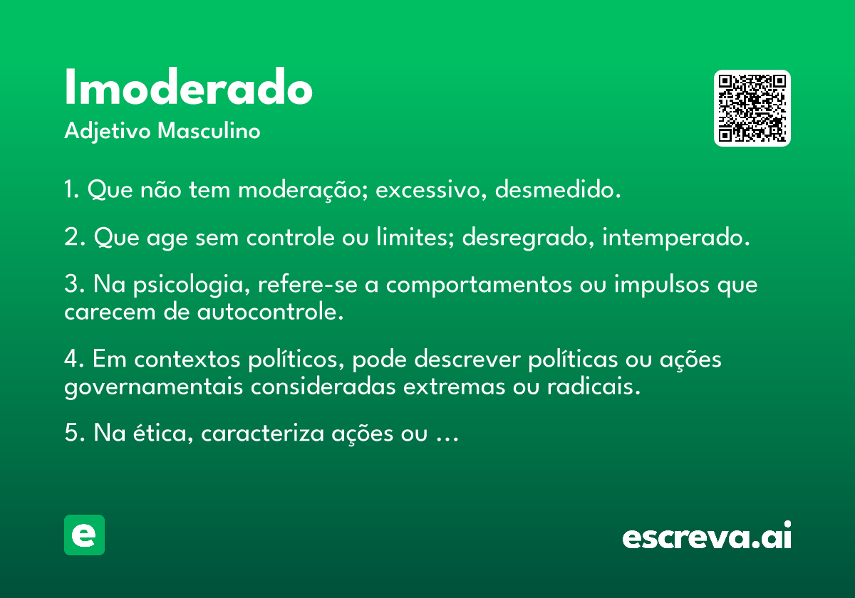 imoderado