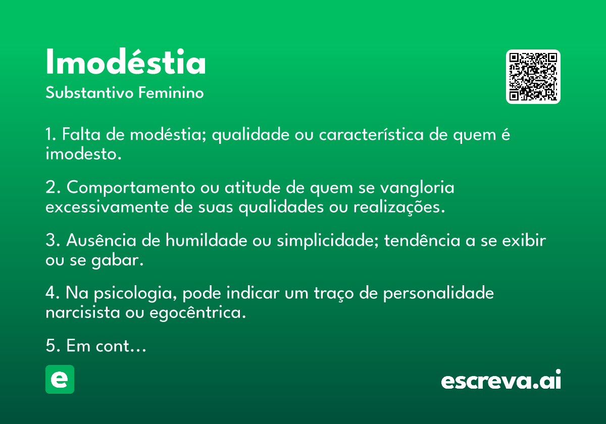 imodéstia