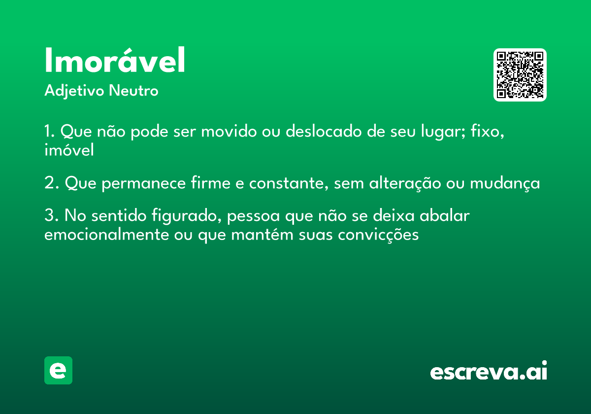 imorável