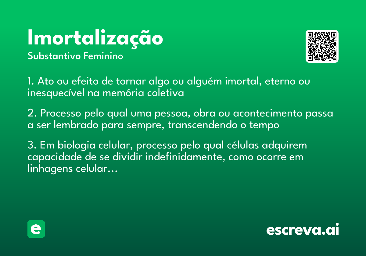 imortalização