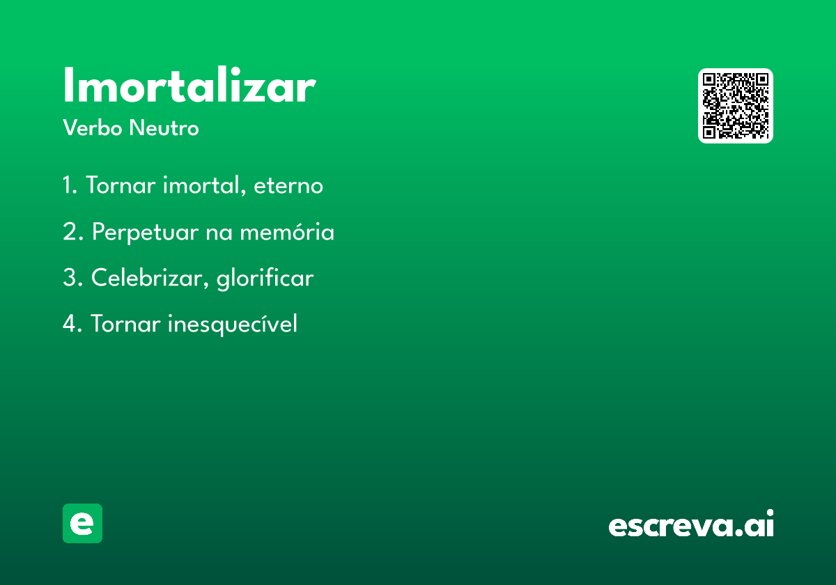 imortalizar