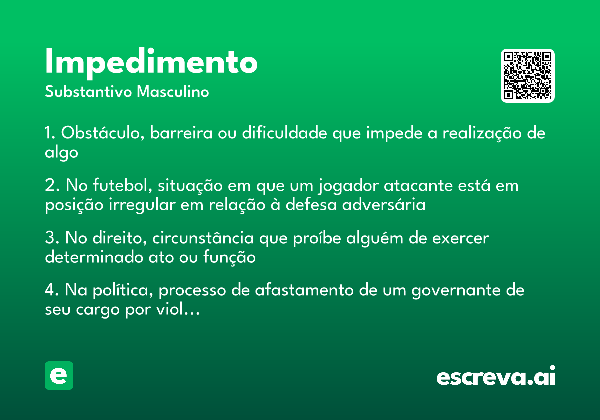 impedimento
