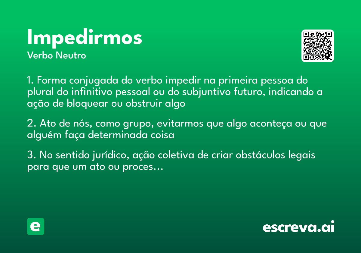 impedirmos