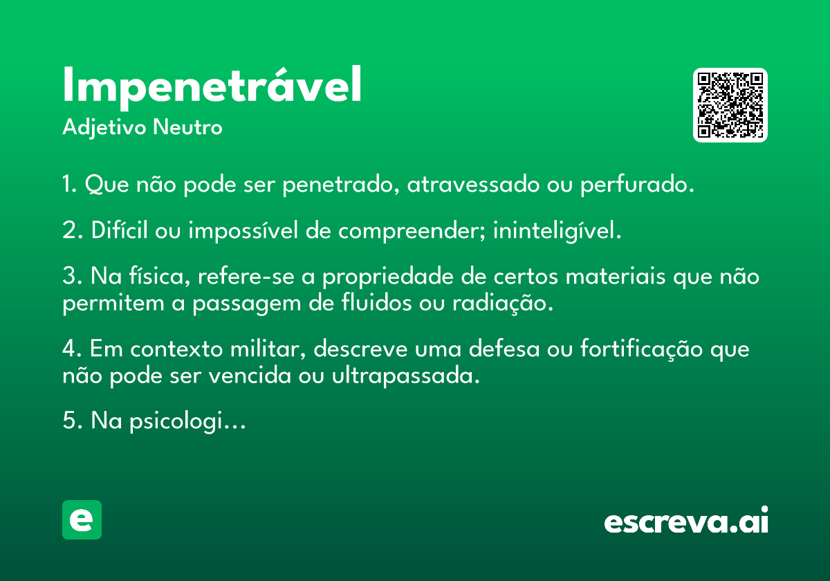impenetrável