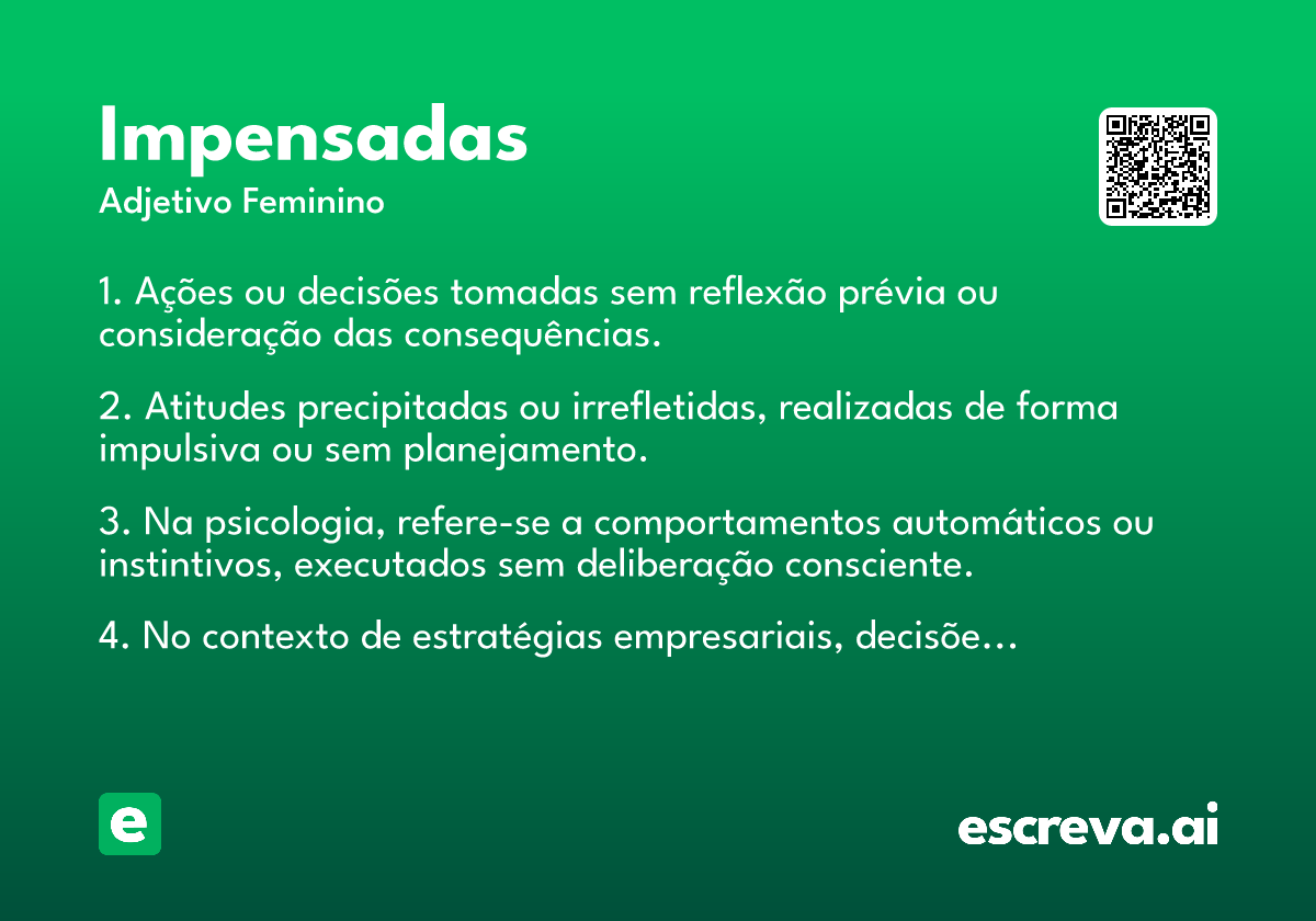 impensadas