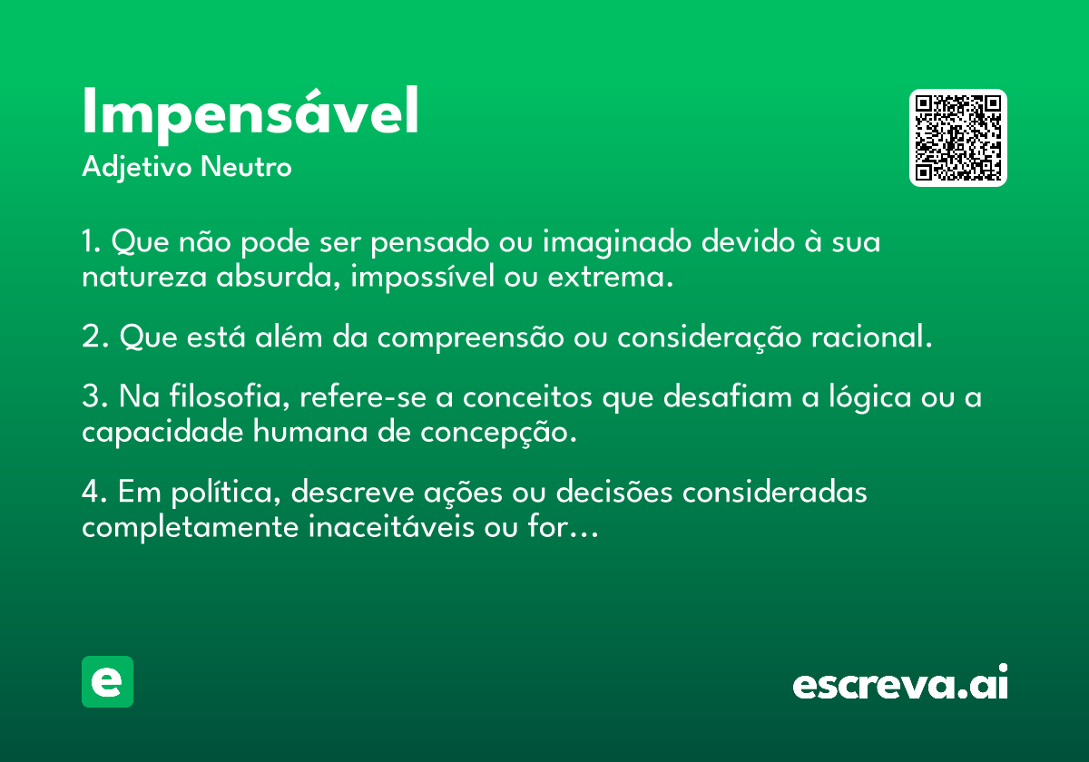 impensável