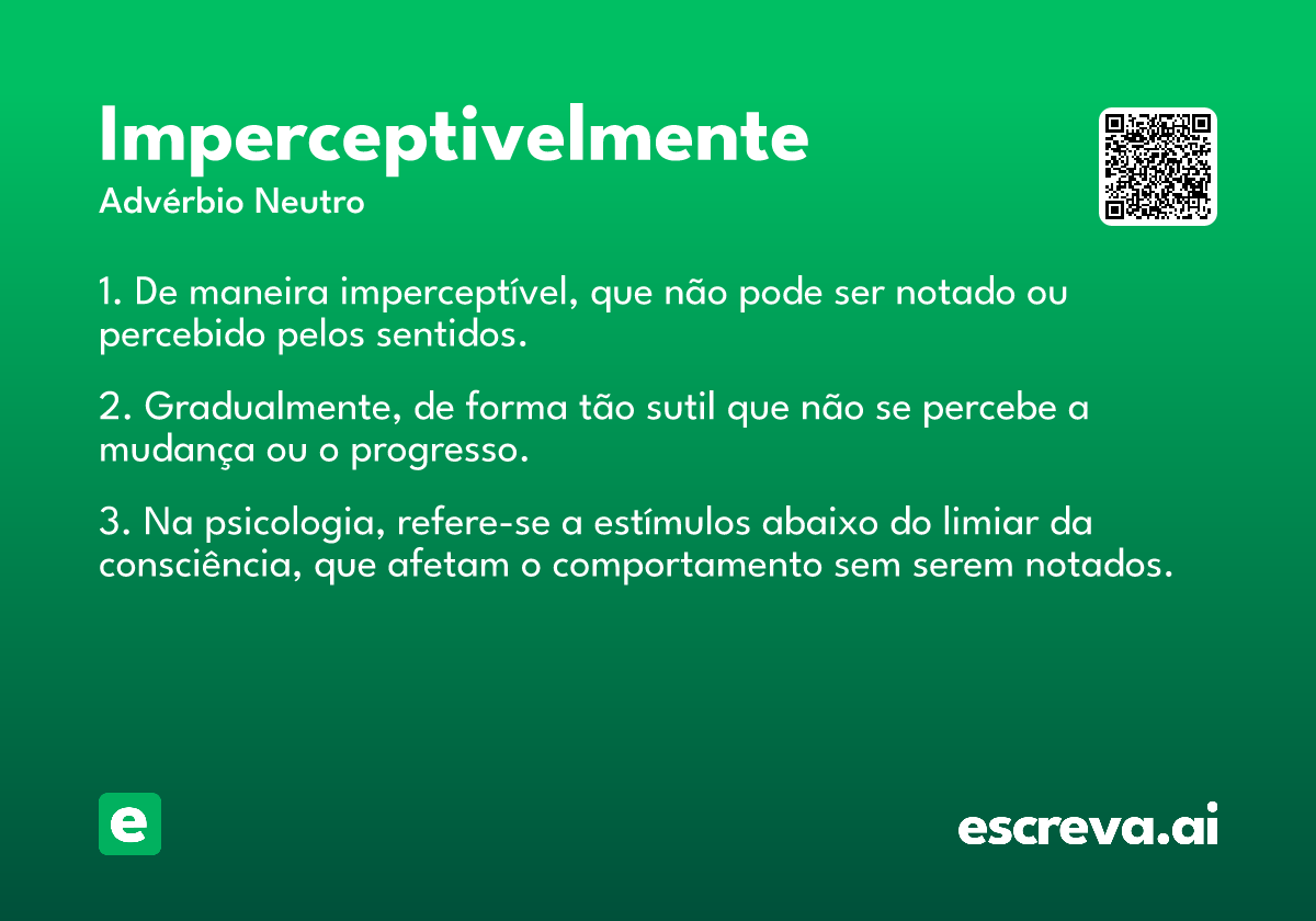 imperceptivelmente