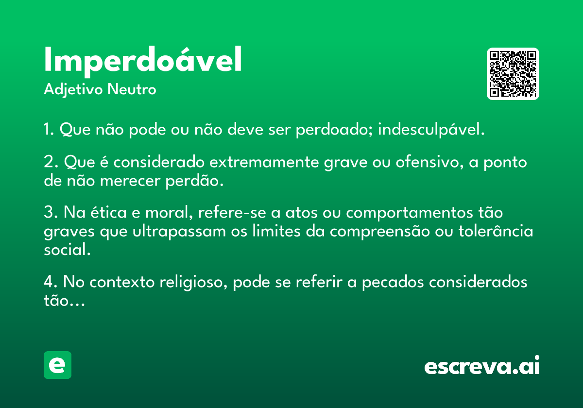 imperdoável