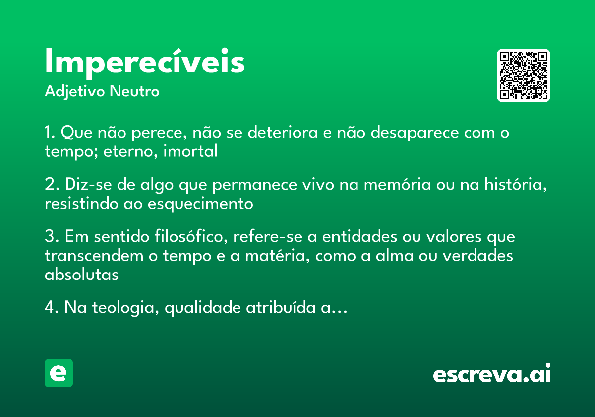 imperecíveis