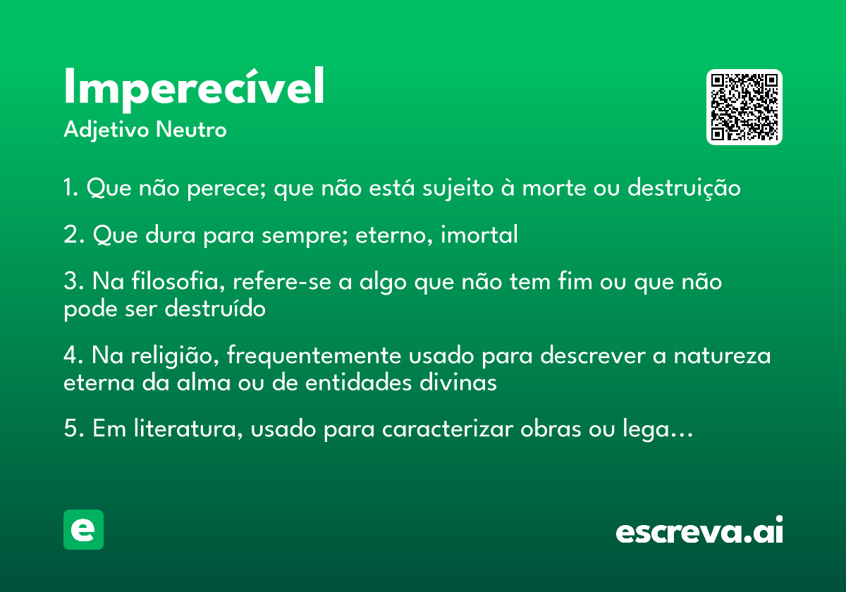 imperecível