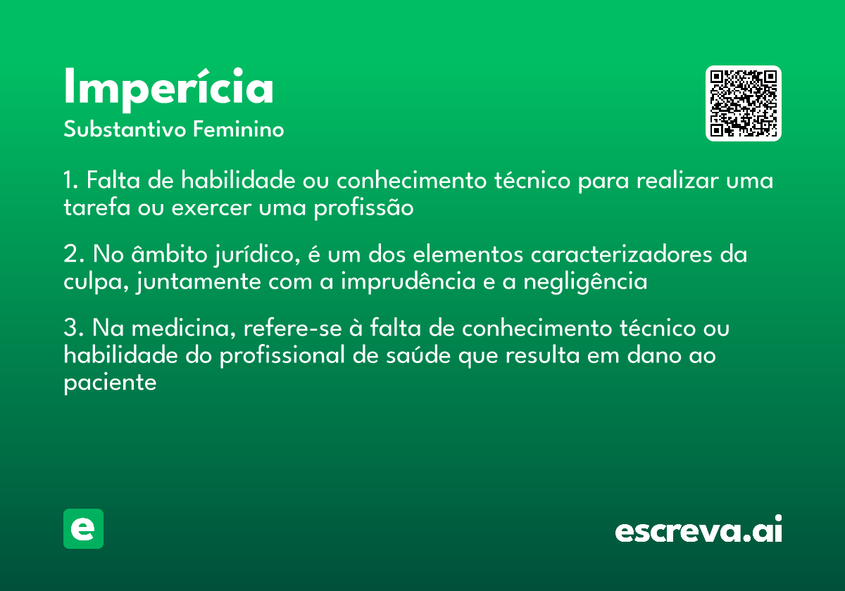 imperícia